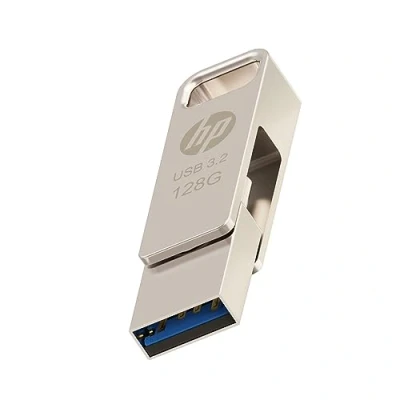Immagine di HP 128GB x206c Unità flash OTG 3.2 Tipo C/Tipo A in metallo