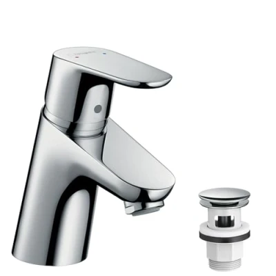 Immagine di hansgrohe Focus Miscelatore monocomando lavabo 70 con push open, Cromo, 31604000