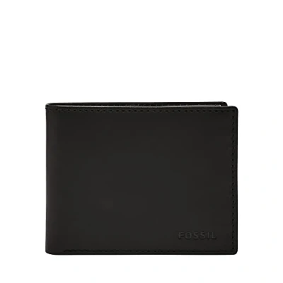 Immagine di Fossil Derrick, Bifold Uomo, Nero, 11.43 cm L x 1.9 W 8.9cm H