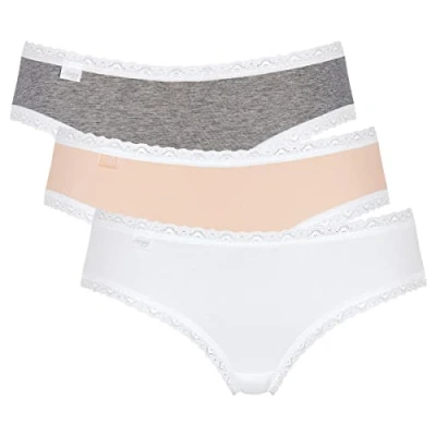 Immagine di Sloggi Weekend Hipster 3 PACK Slip, Donna, Taglia: 42, White