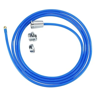 Immagine di Detergente mod. Power senza tubi, Twister ad alta pressione, con ugello in ottone, sistema Easy Clip per tubo di scarico, 3 x 250 cm, blu