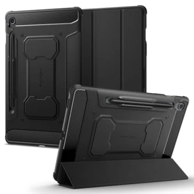Immagine di Spigen Cover Rugged Armor Pro Compatibile con Samsung Galaxy Tab S9 FE (2023) Nero