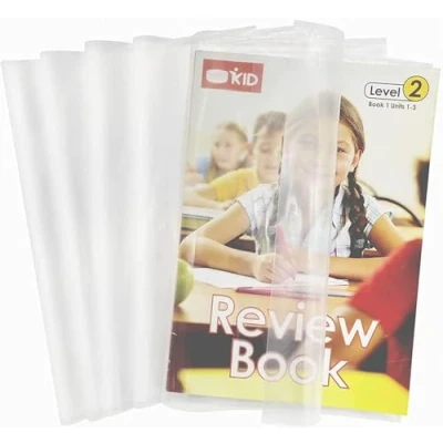 Immagine di EULANT 10 pezzi Copertine per Libri Scolastici, Plastica Copri Quaderno da Scuola Elementare,Regolabile Trasparenti Fodera Libri,Copertine Quaderni,Copertine Ricoprire B5