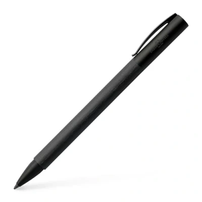 Immagine di Faber Castell 147155 Biro Twist action Ambition All Black, pennino larghezza B, nero