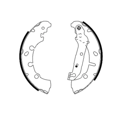Immagine di TEXTAR 91057300 Ganasce freno 203,2 39 con leva a mano FORD: FIESTA 6, 5, Fusion Station Wagon, MAZDA: 2 Hatchback