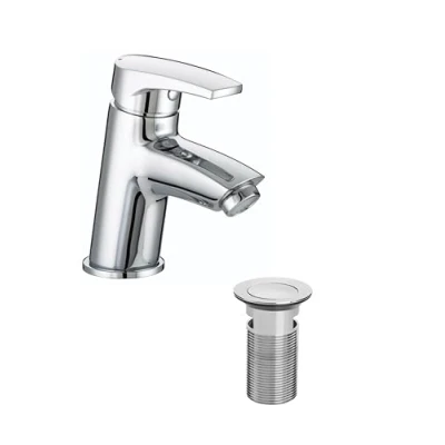Immagine di Bristan BAS Miscelatore per lavabo con scarico a cricchetto, cromato