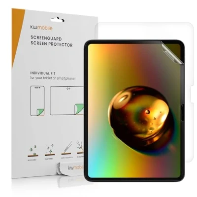 Immagine di kwmobile 2x Pellicola Protettiva Compatibile con Apple iPad Pro 11&quot; (2024) Set Pellicole Touchscreen Antiriflesso e Anti Impronte per Tablet