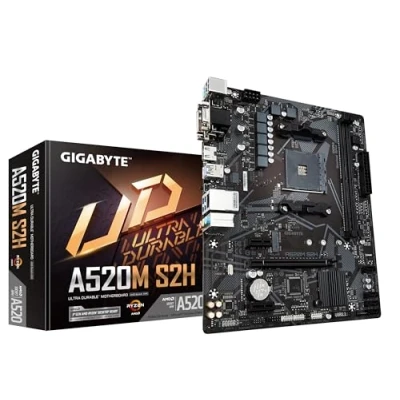 Immagine di GIGABYTE MB AM4 A520M S2H 2xDDR4 4xSATA RAID M.2 VGA/DVI/HDMI