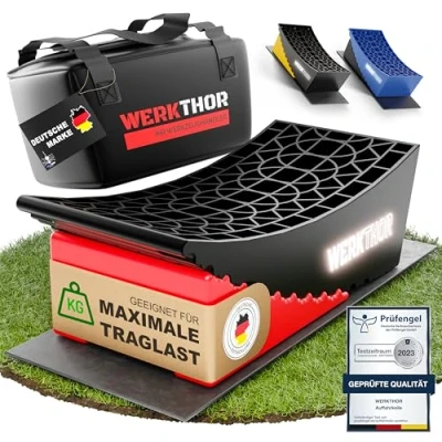 Immagine di WERKTHOR Cunei per Camper (Rosso) [Set di 2] Collaudati Caravan, e Rimorchi [