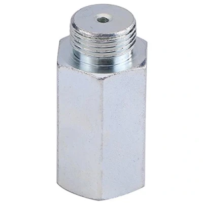 Immagine di Qiilu Sensore di Ossigeno in Acciaio Inox O2 lambda Extender Spacer per Decat e Idrogeno M18x1.5
