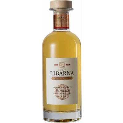 Immagine di Grappa Libarna Barricata 70cl da uve Moscato invecchiata 12 mesi. Dolce e aromatica. 41% vol.