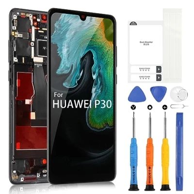 Immagine di ARSSLY OLED LCD Schermo per Huawei P30 ELE L29 L09 AL00 TL00 L04,Display Digitazer Assembly Sostituzione con Riparazione Kit(6,1&quot;,Nero Cornice)