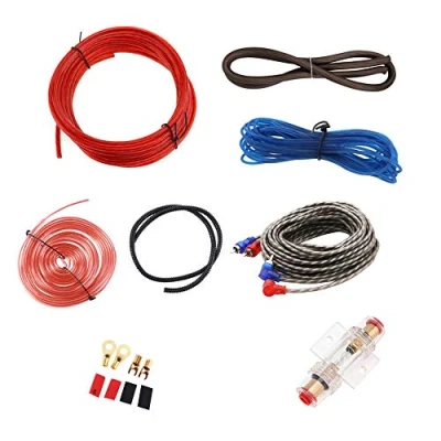 Immagine di Mintice kit cablaggio amplificatore auto subwoofer audio AMP RCA cavo Cavi di alimentazione Fusibile AGU 8 calibro GA AWG installazione filo connettore titolare settore automobilistico furgone