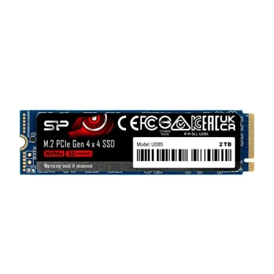 Immagine di Silicon Power SSD UD85 2000 GB. form factor M.2 2280. interface PCIe Gen4x4. Write speed 2800 MB/s. Read 3600 MB/s