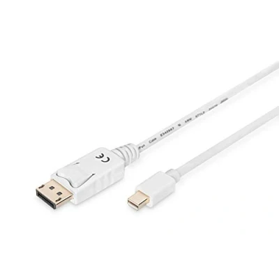 Immagine di Digitus Mini Displayport / Cavo adattatore Spina , 2.00 m Bianco AK 340102 020 W