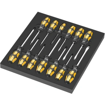 Immagine di Wera 9714 Termoformato in spugna giravite a scalpello Set 1, 13 pezzi