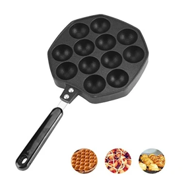 Immagine di Yosoo Padella Grill per Takoyaki, 12 Cavità Takoyaki Antiaderente/Piatto di Cottura in Alluminio, Piastra Polpo Palla, Macchina