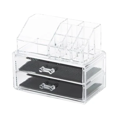 Immagine di Compactor Porta trucchi e cosmetici Trasparente 18.8 x 11.7 H.15.8 cm RAN5048