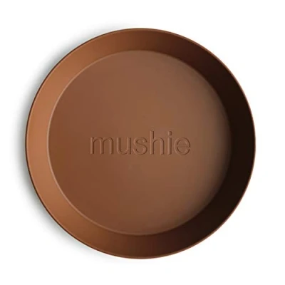Immagine di mushie Piatti Bambini Set di 2 Senza BPA Stoviglie Sicure per Lavastoviglie e Microonde Prodotto in Danimarca Caramel