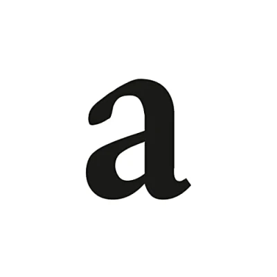 Immagine di Adesivo con lettere a in nero, serif, altezza 10 cm, numero civico autoadesivo supplemento, lettera da incollare per esterni, cassetta delle lettere, porta I resistente alle intemperie, kfz_471_a
