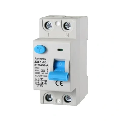 Immagine di gloca Interruttore Differenziale Puro Salvavita 2P 63A 30mA 220V 6KA 2 Moduli DIN