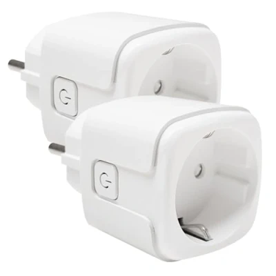 Immagine di LED ATOMANT Confezione da 2 Presa Intelligente Wifi 16A Smart Life con Monitoraggio Energetico, Programmabile Timer, Controllo remoto App e Voce, Compatibile Alexa Google Home