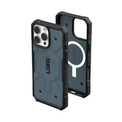 Immagine di Urban Armor Gear Pathfinder MagSafe Case Backcover per cellulare Apple iPhone 16 Pro Max Blu Compatibile con