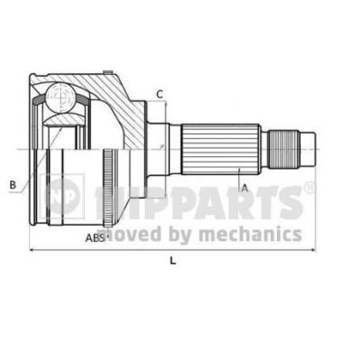 Immagine di Kit giunti, Semiasse NIPPARTS J2824139