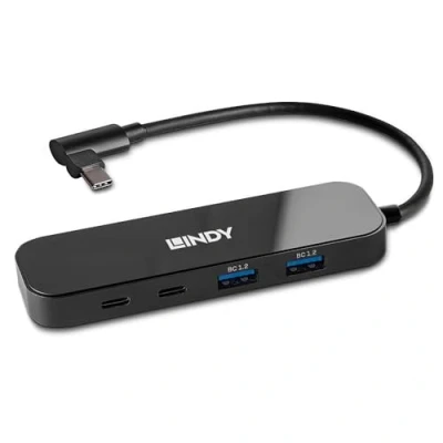 Immagine di Lindy 4 Porte USB C® (USB 3.1) Multiport Hub Nero