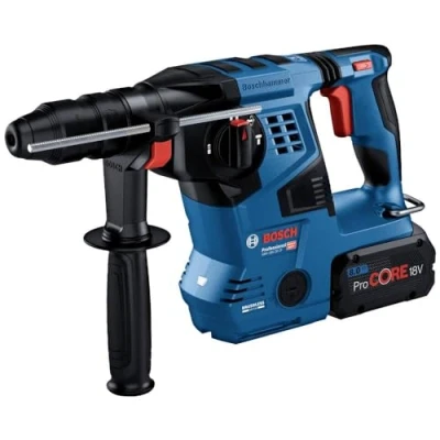 Immagine di Bosch Professional 18V System Martello Perforatore a Batteria Gbh 28 Cf (Sds Plus, Potenza Colpo 3,3 Joule, Incl. Mandrino Autos., Vibration Control, Kickback 3 Mod. Lavoro, in L Boxx)