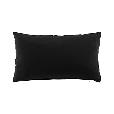 Immagine di Douceur d&#039;Intérieur Twily Cuscino Sfoderabile, 30 x 50 cm, Nero, Cotone e Poliestere Riciclato