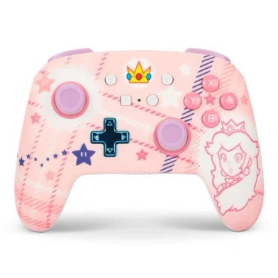 Immagine di Controller senza fili avanzato PowerA per Nintendo Switch Plaid Principessa Peach