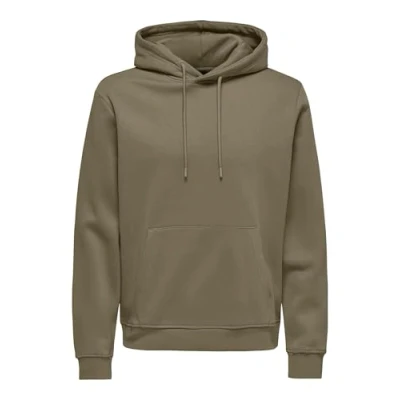 Immagine di Only &amp; Sons Connor Felpa con cappuccio, Uomo, Taglia: Large, Caribou