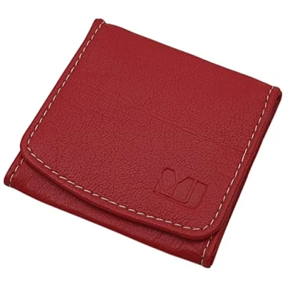Immagine di Piccolo portamonete &quot;Wiener Schachtel&quot; in pelle di bufalo MJ Design Germany diversi colori (Rosso)