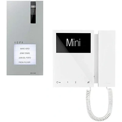 Immagine di Comelit 8461M Kit Monofamiliare con Pulsiera Quadra e Monitor Mini, Sistema Simplebus