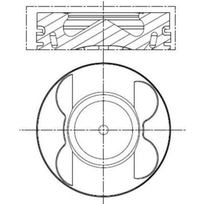 Immagine di Pistone MAHLE ORIGINAL 001 PI 00190 000