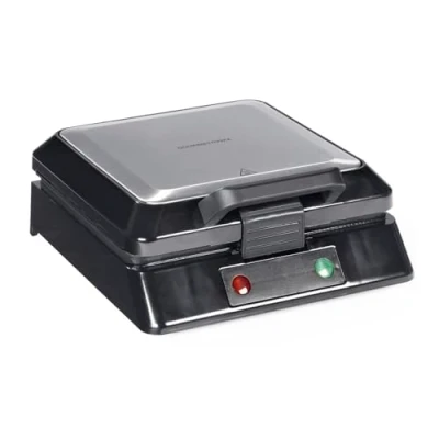Immagine di GOURMETmaxx Piastra per waffle 4 belghe Macchina con rivestimento antiaderente, grado di doratura regolabile e spia luminosa Fragranti cialde preparate in modo