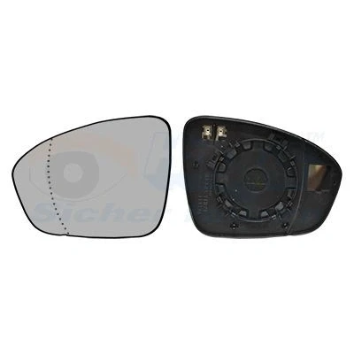 Immagine di VAN WEZEL 4407837 Vetro Specchio Retrovisore Sx RENAULT: Clio V Hatchback, Megane 4