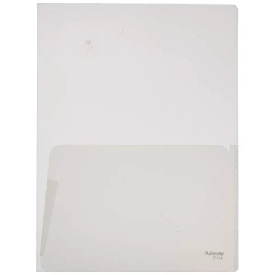 Immagine di ESSELTE Busta a &quot;L&quot; doppia f.to A4 PPL antiriflesso Trasparente 17324