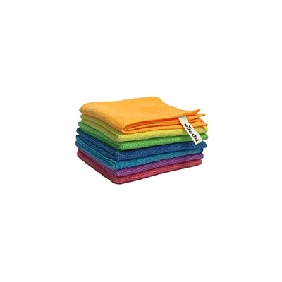 Immagine di Vileda Salviette multiuso in microfibra Colors, per uso asciutto e umido, 100% microfibra, 30 x cm, multicolore, confezione da 7