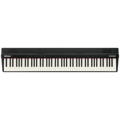 Immagine di Roland GO:PIANO88 Piano digitale portatile entry level a 88 tasti Prestazioni superiori Design leggero Potenti funzioni didattiche Funzionamento batterie Connettività Bluetooth e MIDI