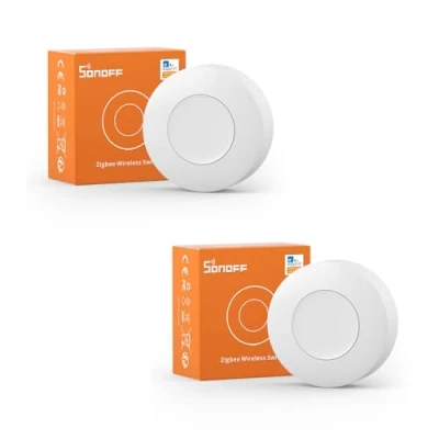 Immagine di SONOFF Zigbee Mini Interruttore Smart, 2Pcs SNZB 01P Touch Luce, Pulsante di Controllo Multifunzionale a 3 Vie per Dispositivi Domestici Intelligenti, Compatibile con Alexa, IFTTT