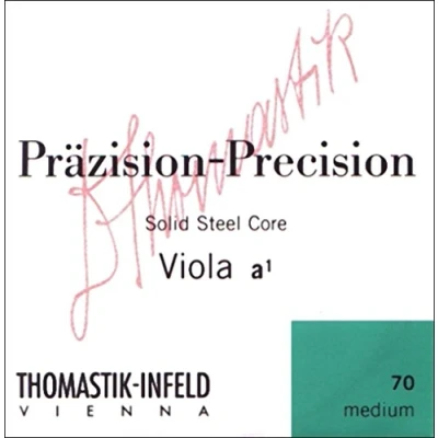 Immagine di Thomastik corda per Viola 4/4 Precision Do nucleo in acciaio solid, rivest. argento, media