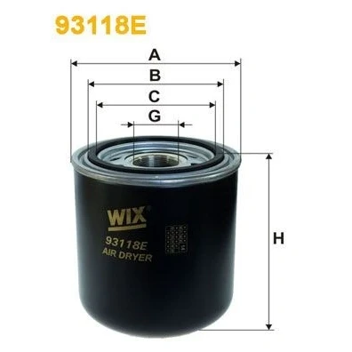 Immagine di WIX FILTERS 93118E Essiccatore aria, Imp. aria compressa IVECO: Stralis