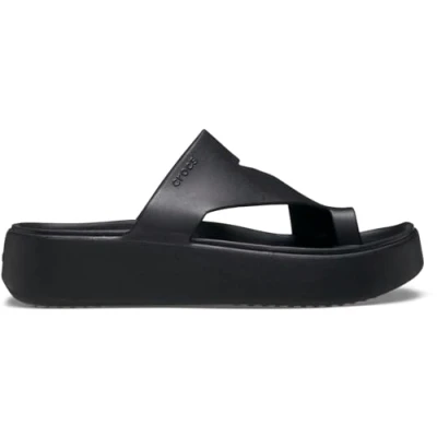 Immagine di Crocs Getaway Platform Toe Loop, Sandali Donna, Nero, 41/42 EU
