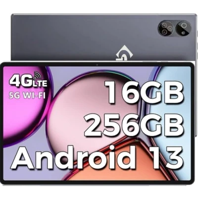 Immagine di Tablet Android da 10,1&quot; 16 GB + 256 GB, Octa Core, 1 TB TF Extend,2,5 GHz, Dual SIM Card,8 MP 13 Camera,4G LTE, WiFi, Type C