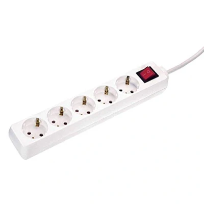 Immagine di AS Schwabe 35011 Multipresa con interruttore Bianco Schuko 1 pz.