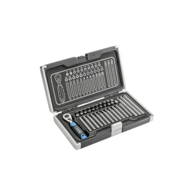 Immagine di Hogert Technik HT1R466 Kit attrezzi 37 PH2, PH3, T20, T25, T30, T40, T45, T50, T55, T60, M5, M6, M8, M10, M12, H4, H5, H6, H8, H10, H12 10 (3/8&quot;)