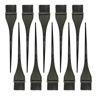 Immagine di XNIVUIS 10 Pezzi Spazzola per Tinture Capelli Spazzole Colorare Capelli, Pennelli Tintura Parrucchieri Salone e Parrucchiere Colore (Nero)