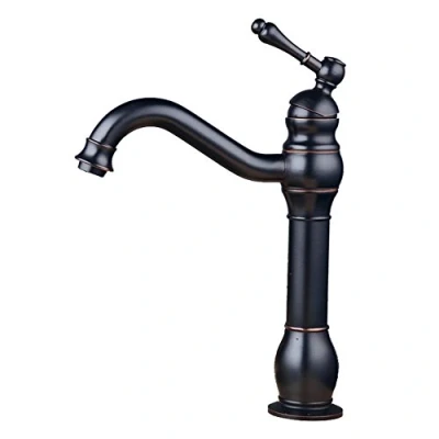 Immagine di HomeLava Rubinetto per Bagno Lavabo a Leva Singola in Bronzo Lucidato olio Miscelatore Monocomando Bidet ottone